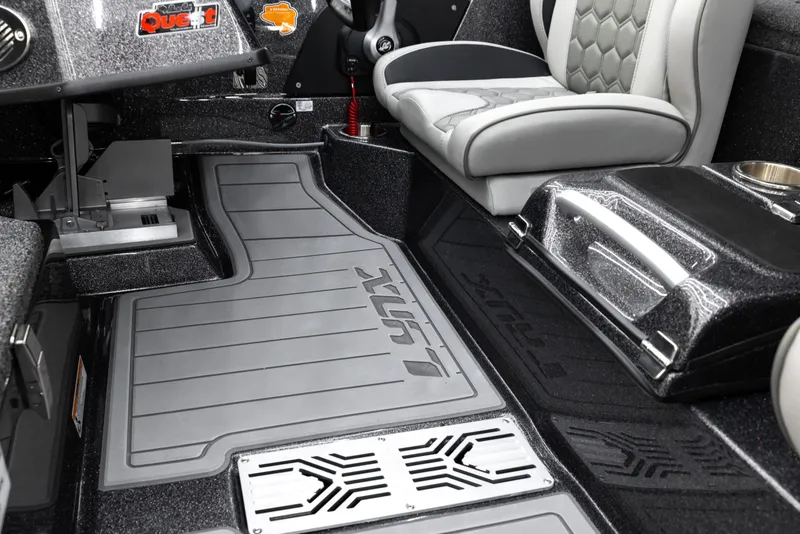 Slide: The Image of 2026 Bass Cat Lynx STS interior with sleek seating and modern design elements. - 10