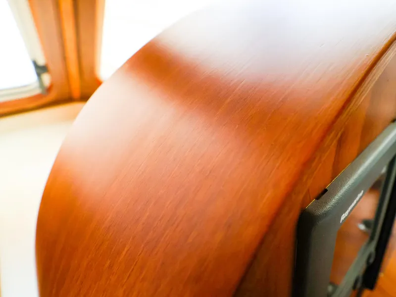 Slide: The Image of Polished wooden interior detail of 2009 Legacy 32 boat. - 27
