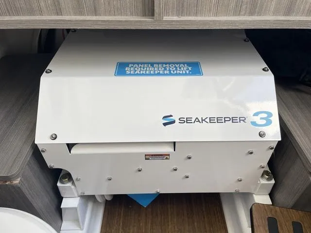 Slide: The Image of Seakeeper 3 stabilizer unit on 2023 Wellcraft 352 Fisherman boat interior. - 32