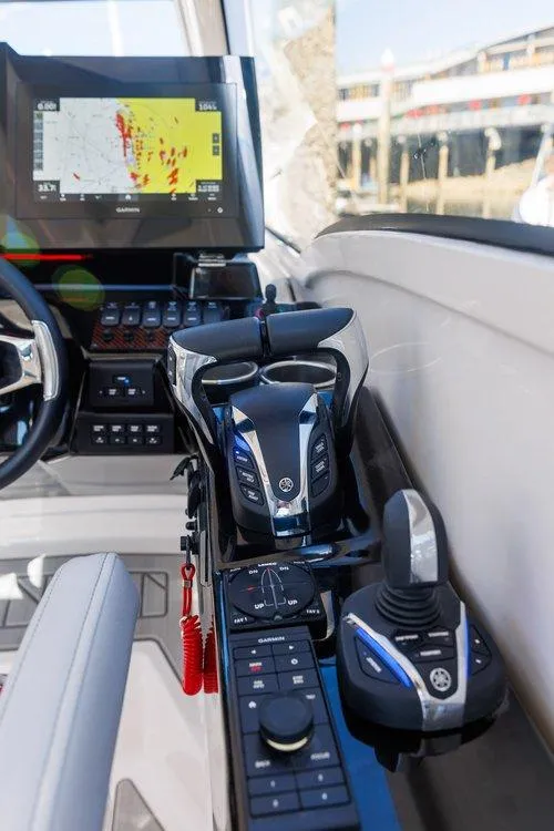 Slide: The Image of 2026 Solara S 310 Sport Coupe cockpit with advanced navigation and control systems. - 7