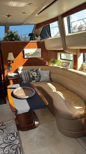 Slide: The Image of Luxurious interior of 2007 Meridian 459 Motoryacht with elegant seating and decor. - 20