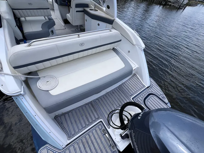 Slide: The Image of 2019 Cobalt 25 SC boat with Yamaha 300 engine, fresh water use, 215 hours. - 45