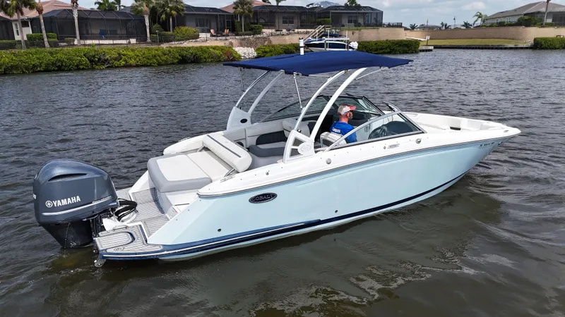 Slide: The Image of 2019 Cobalt 25 SC boat with Yamaha 300 engine on freshwater. - 7