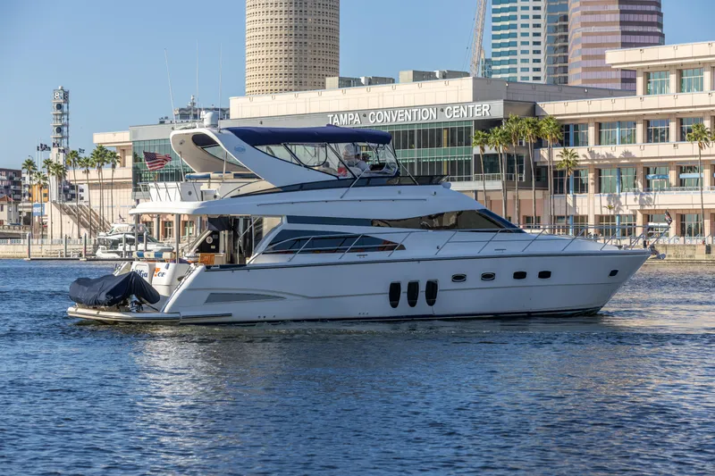 Slide: The Image of 2007 Neptunus 62 Flybridge yacht near Tampa Convention Center. - 4