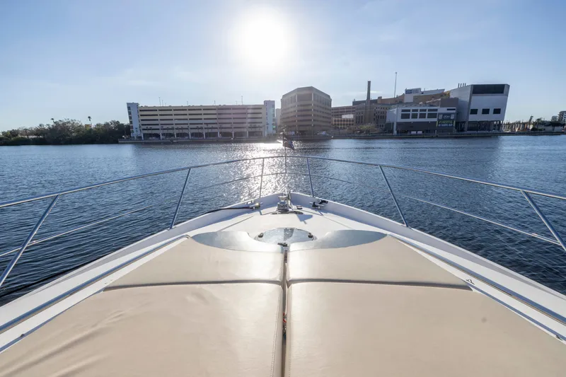 Slide: The Image of Bow view of 2007 Neptunus 62 Flybridge yacht on calm water, sunny day. - 45