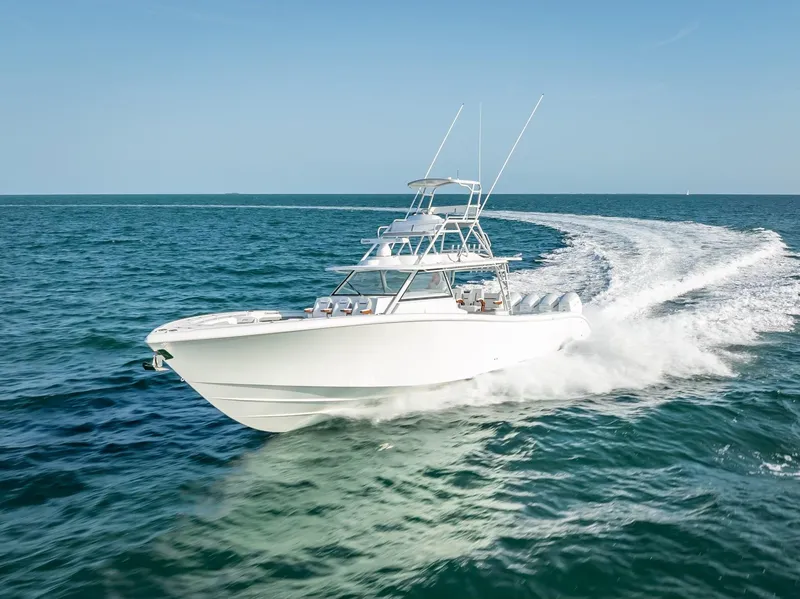 The Image of 2023 Yellowfin 54 boat cruising on open ocean waters. - 0