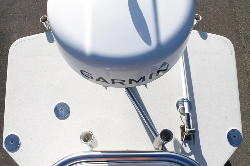 Slide: The Image of Top view of 2018 Andros 26 Tarpon boat with Garmin radar equipment. - 30