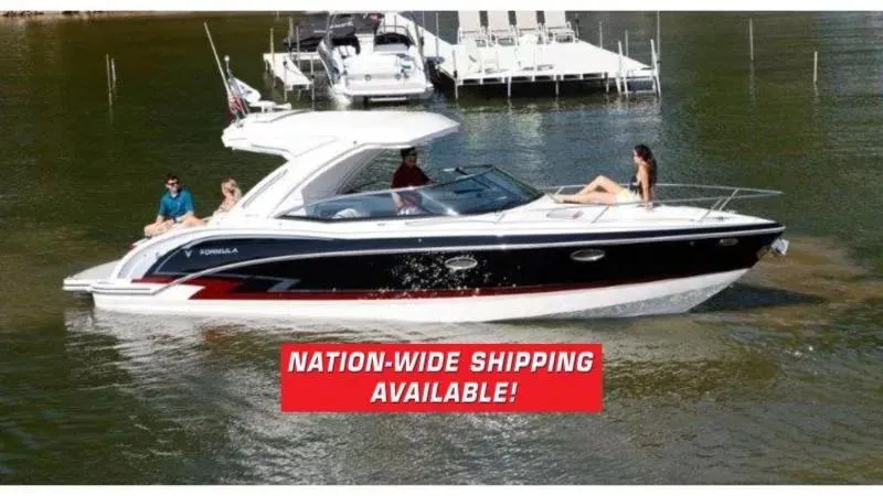 Slide: The Image of 2023 Formula 310 Sun Sport boat on water, nationwide shipping available. - 1