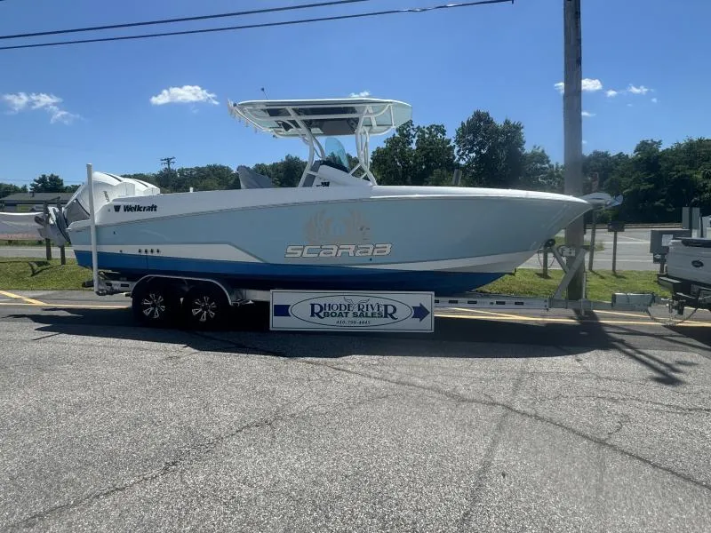 Slide: The Image of 2022 Wellcraft 262 Fisherman boat on trailer at Rhode River Boat Sales. - 18