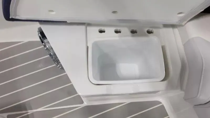 Slide: The Image of 2024 Formula 380 Super Sport Crossover OB interior storage compartment. - 23