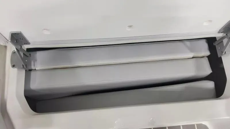 Slide: The Image of Storage compartment in 2024 Formula 380 Super Sport Crossover OB boat. - 24