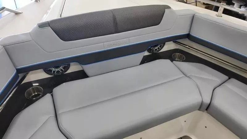 Slide: The Image of Luxury seating on 2025 Formula 380 Super Sport Crossover OB boat. - 22
