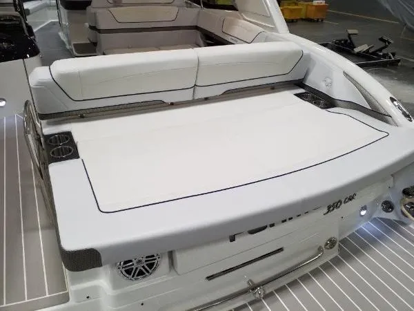 Slide: The Image of 2019 Formula Boats 350 CBR with spacious seating and sleek design. - 22