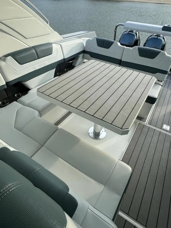 Slide: The Image of Luxury seating area on 2020 Formula 400 Super Sport Crossover yacht. - 24
