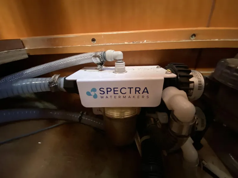 Slide: The Image of Spectra Watermakers system in a 2007 Lagoon 380 S2 yacht. - 27