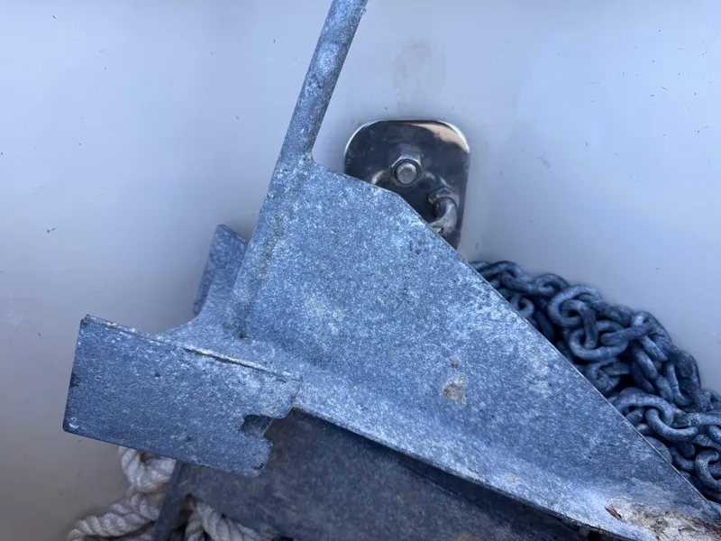 Slide: The Image of Anchor and chain in a 2021 Carolina Skiff Ultra Elite 24 boat. - 45