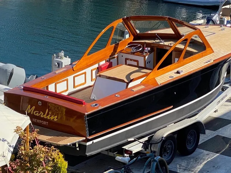 Slide: The Image of Forest E Johnson Prowler 24 ~ On Trailer - 2