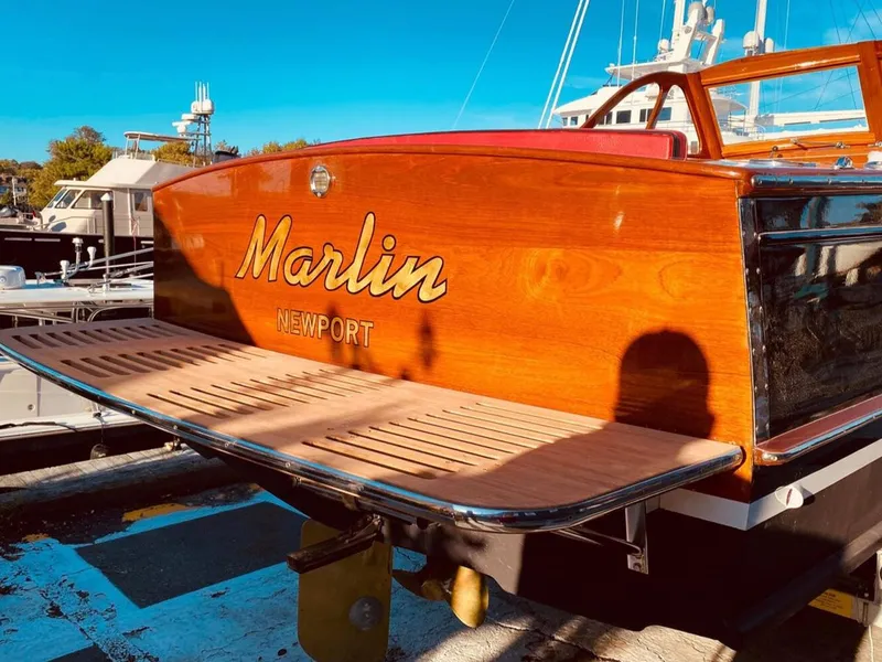 Slide: The Image of Forest E Johnson Prowler 24 ~ Transom - 7