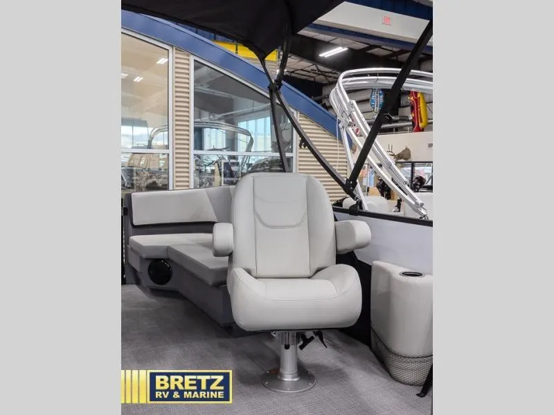 Slide: The Image of Captain's chair on 2025 A-Series A20 LZ DH boat at Bretz RV & Marine showroom. - 11