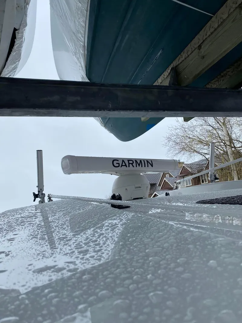 Slide: The Image of 2022 Cape Horn 36 XS boat with Garmin radar, viewed from below. - 10