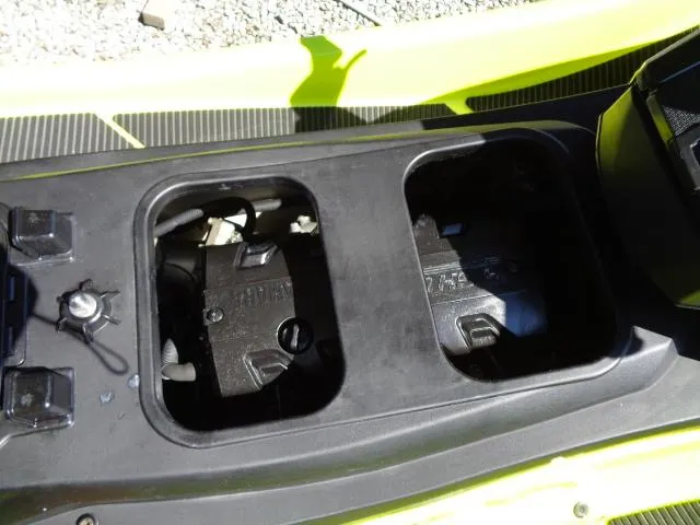 Slide: The Image of Battery compartments of a 2021 Yamaha WaveRunner VX Cruiser HO. - 10