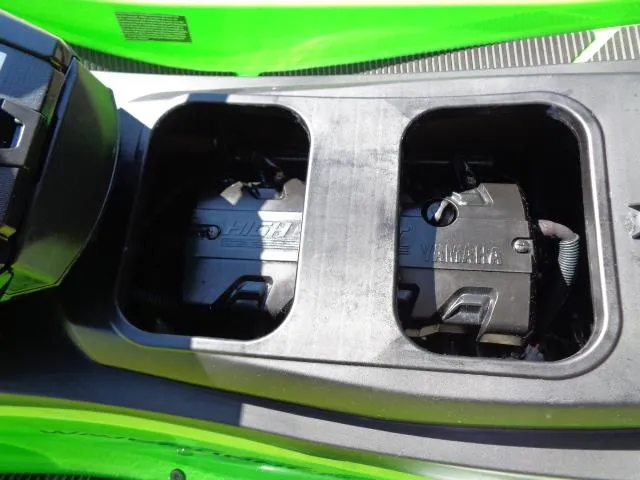 Slide: The Image of 2021 Yamaha WaveRunner VX Cruiser HO battery compartments, green exterior. - 22