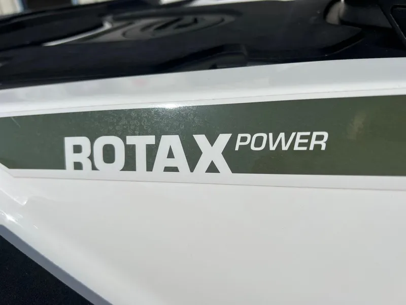 Slide: The Image of Close-up of "Rotax Power" label on 2019 Sea-Doo Fish Pro 155. - 16