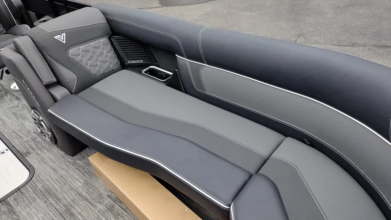 Slide: The Image of Luxurious seating in the 2025 Viaggio Diamante, featuring sleek gray upholstery and modern design. - 20