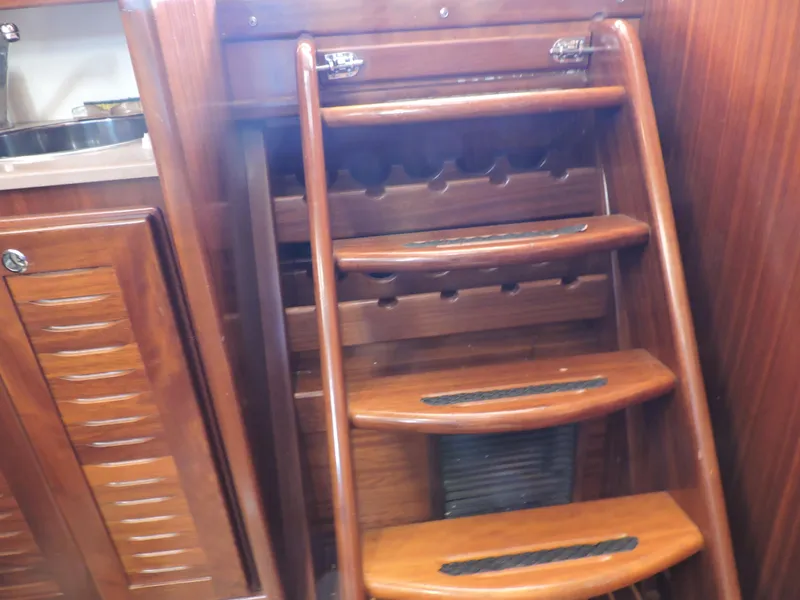 Slide: The Image of Wine Rack Behind Steps to Pilothouse - 42