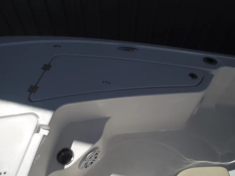 Slide: The Image of 2022 Tidewater 1910 Bay Max boat deck with storage compartment. - 13