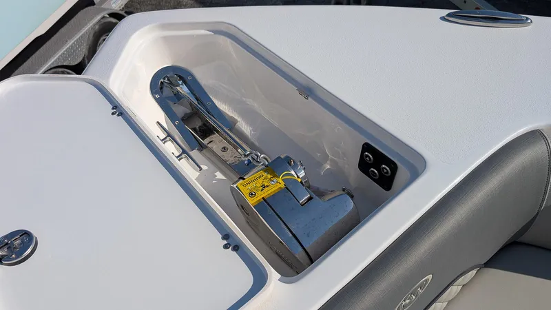 Slide: The Image of Anchor compartment of 2025 Key West 263 FS boat, featuring a sleek design. - 13