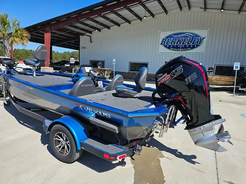 Slide: The Image of 2022 Vexus AVX1880 boat with Mercury Pro XS engine at Berkeley Outdoors dealership. - 3