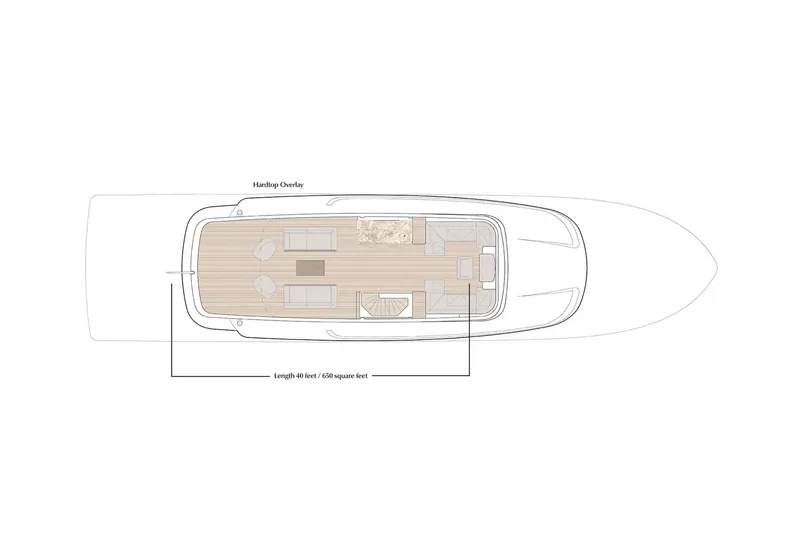Slide: The Image of Top view layout of 2026 Van der Valk LeVen 90 yacht, showcasing deck design. - 28