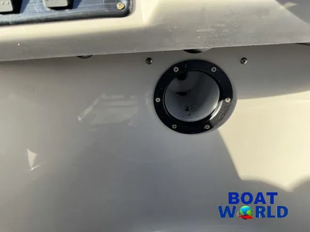 Slide: The Image of 2021 Starcraft EX 20 R Pontoon boat detail with Boat World logo. - 24