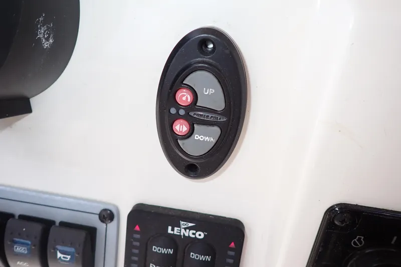 Slide: The Image of Control panel on 2022 Key West 188 Bay Reef boat dashboard. - 14