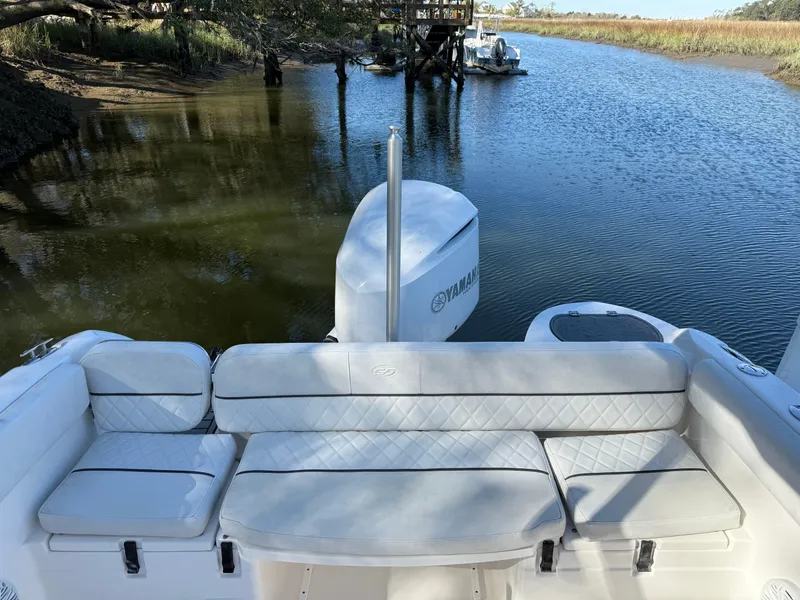 Slide: The Image of 2020 Sea Fox 226 Traveler boat with Yamaha engine on a calm river. - 16