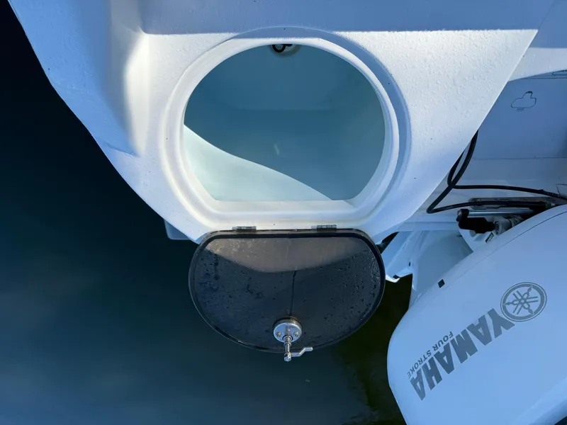 Slide: The Image of Open hatch on 2020 Sea Fox 226 Traveler boat with Yamaha engine. - 22