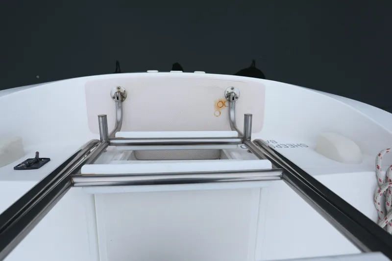 Slide: The Image of Cockpit view of a 1995 Catalina 30 yacht with stainless steel fittings. - 10