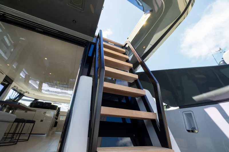 Slide: The Image of Exterior stairs to Flybridge - 17