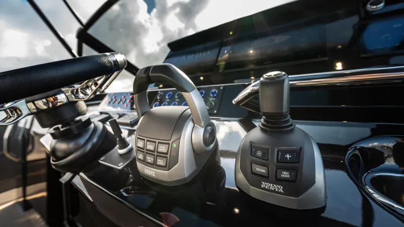 Slide: The Image of Control panel of 2023 Pardo Yachts P50 with advanced navigation systems. - 27