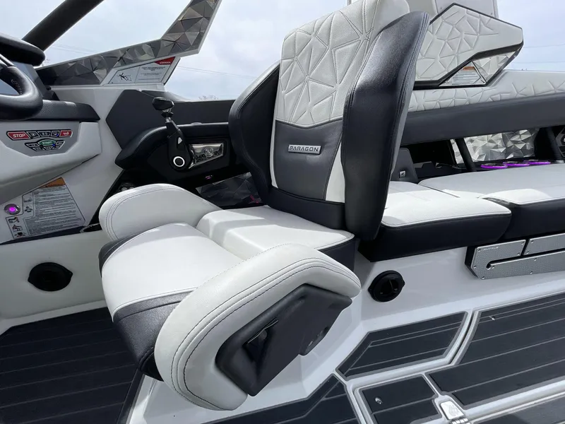 Slide: The Image of 2023 Nautique Super Air Nautique G25 Paragon interior with luxurious seating and modern design. - 29