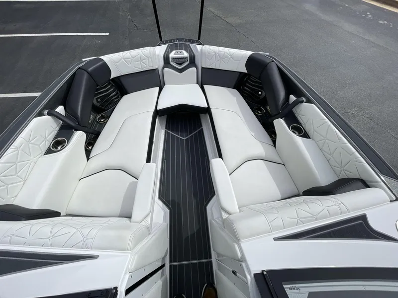 Slide: The Image of 2023 Nautique Super Air Nautique G25 Paragon interior with luxurious seating and modern design. - 33