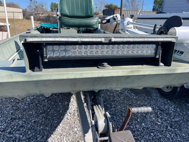 Slide: The Image of 2011 Southfork 16CC boat with LED light bar on trailer. - 7