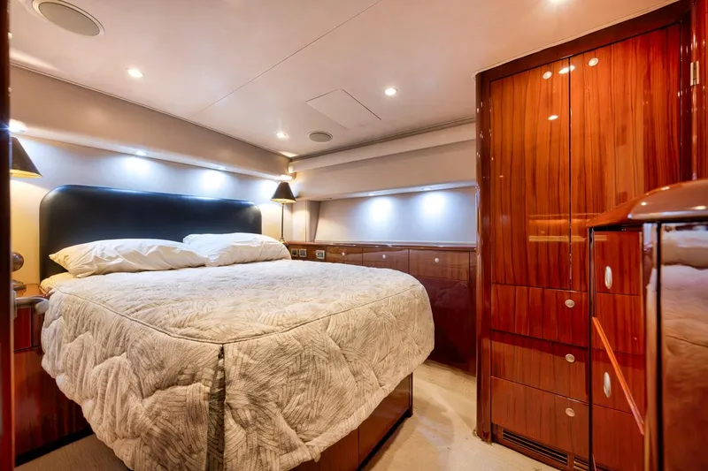 Slide: The Image of Viking 52 Smooth Operator - Master Stateroom, Walkaround Berth - 24