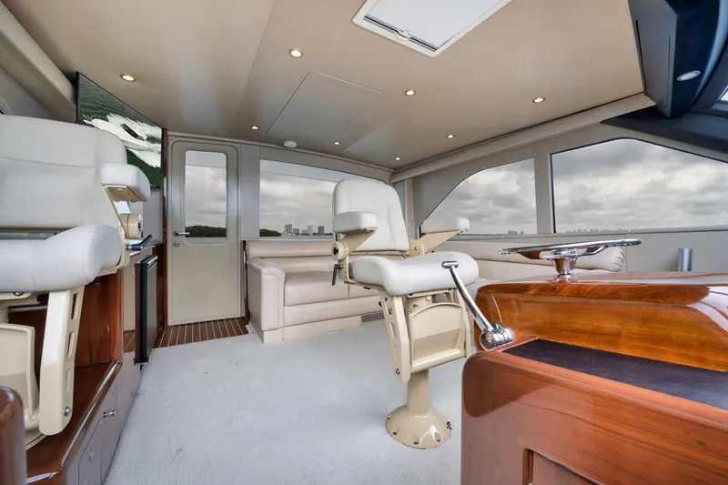 Slide: The Image of Viking 52 Smooth Operator -Salon Seating and Helm - 7