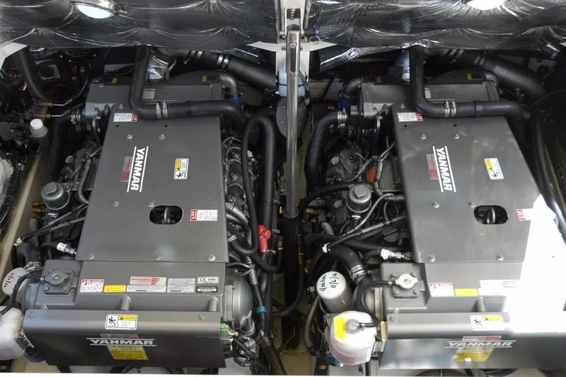 Slide: The Image of Twin Yanmar V8's in superb condition - 54