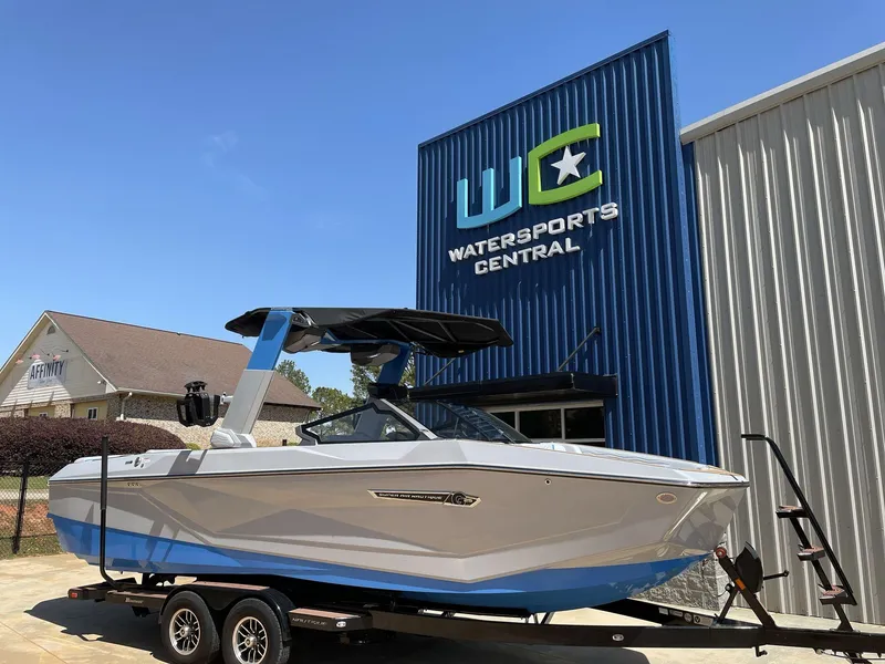 Slide: The Image of 2025 Nautique Super Air Nautique G25 boat at Watersports Central dealership. - 10