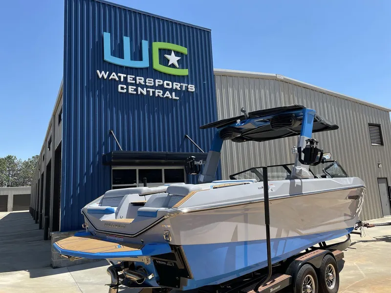 Slide: The Image of 2025 Nautique Super Air Nautique G25 boat at Watersports Central dealership. - 9