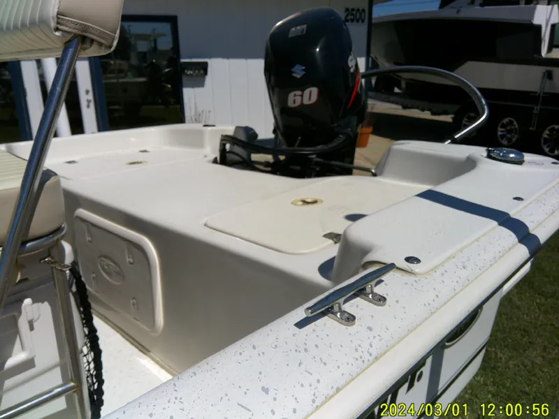 Slide: The Image of 2016 Carolina Skiff JVX16 boat with Suzuki 60 engine, outdoor display. - 8