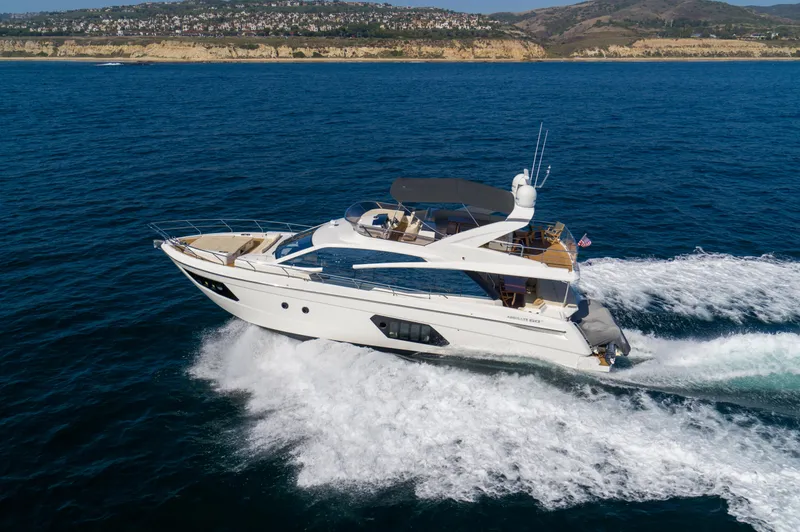 The Image of Luxurious 2015 Absolute Fly Co Ownership yacht cruising on open sea. - 0